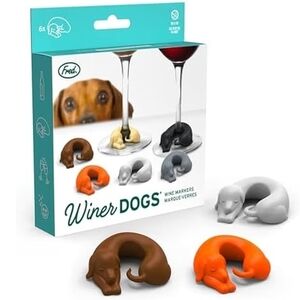 NWT Fred Winer Dogs Wine Markers - Multicolor